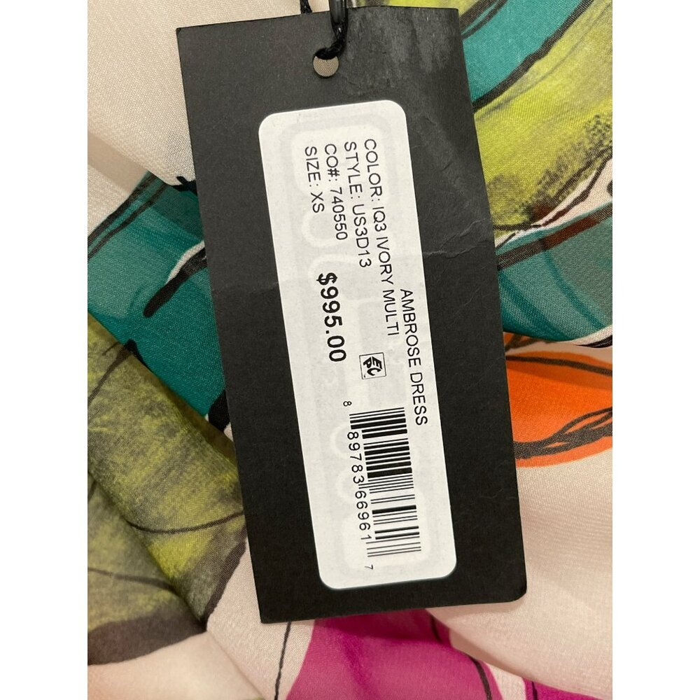 Ungaro $995 Ambrose One Shoulder Floral Maxi Dress XS NWT - Picture 10 of 12